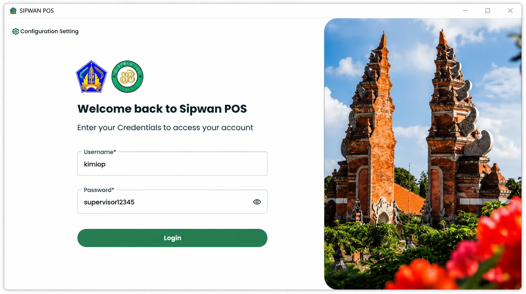 Point of Sales Loket Pungutan Wisatawan
